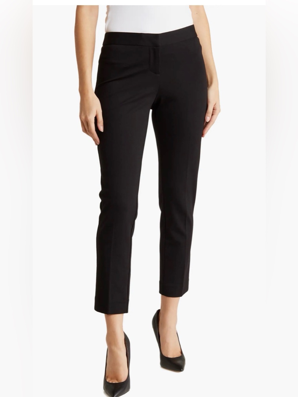 Amanda & Chelsea Black Cropped Slim Ankle Pants